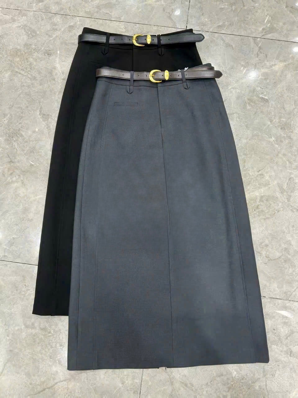 High-Waisted A-Line Maxi Skirt