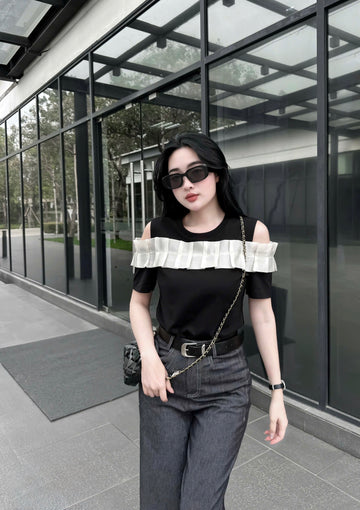Ruffles Cotton Shirt