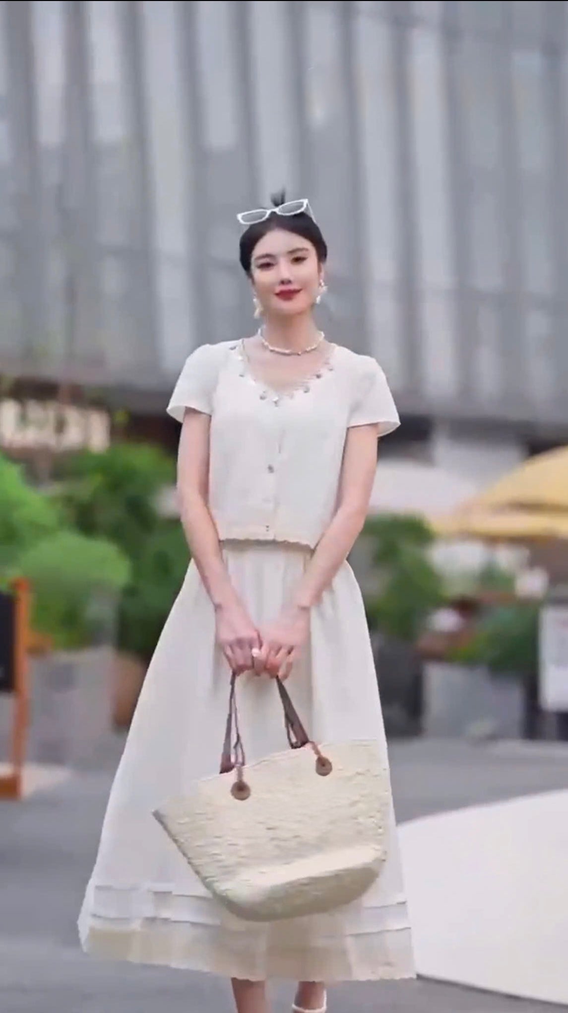 Long skirt set