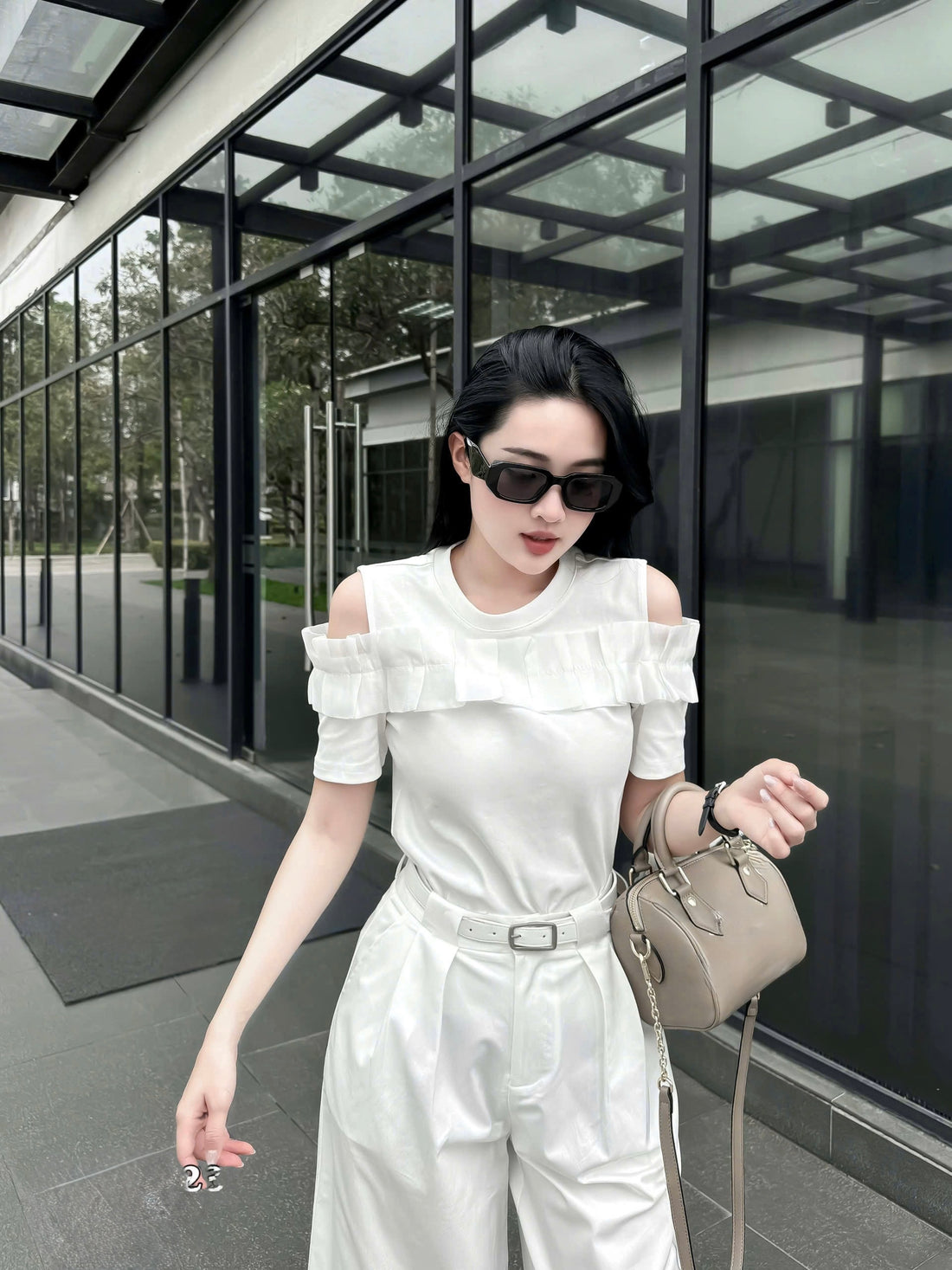 Ruffles Cotton Shirt
