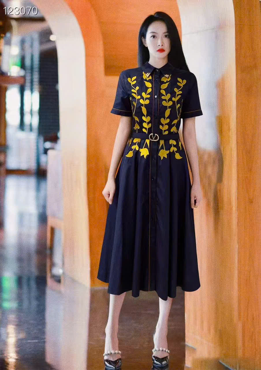 Gold Leaves Dress