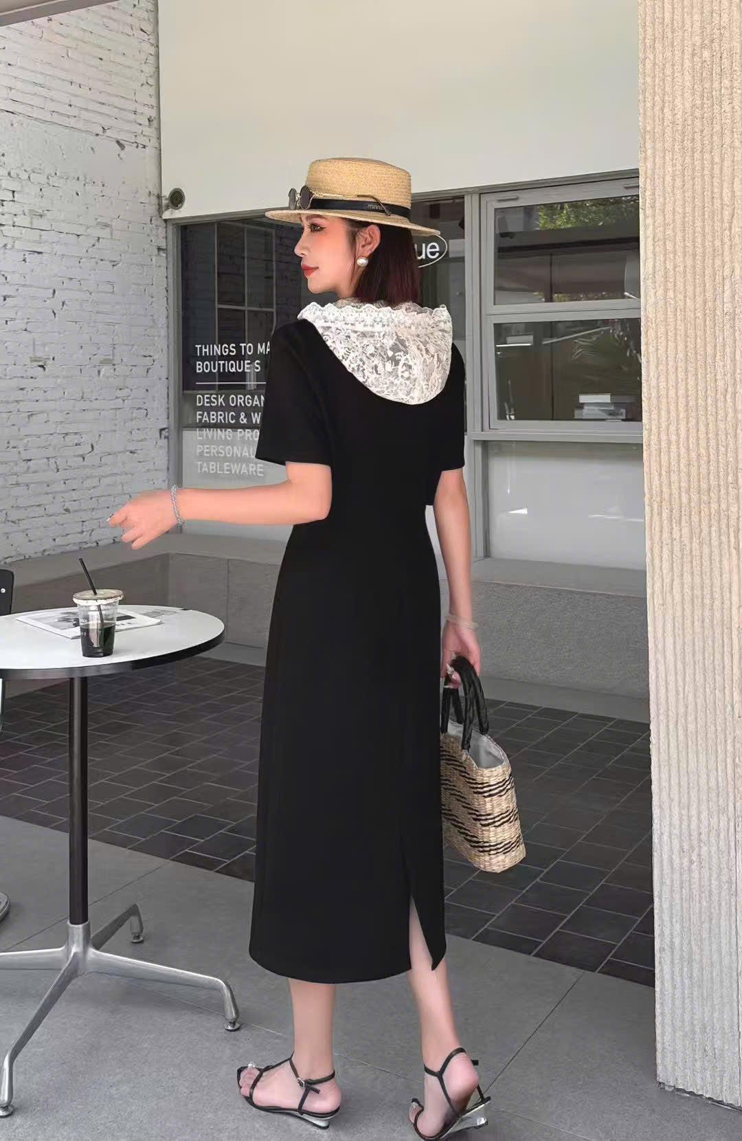 Lace Whisper Midi Dress